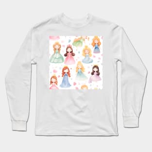 Princesses Pattern 24 Long Sleeve T-Shirt